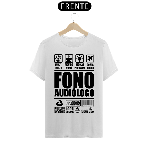 Camiseta Fonoaudiologo FONOINSTRUCTIONS - Unissex - Cores Claras