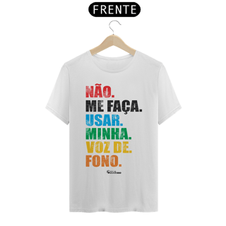 Nome do produto Camiseta Fonoaudiólogo VOZ DE FONO - Unissex - Cores Claras