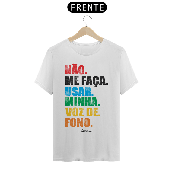 Camiseta Fonoaudiólogo VOZ DE FONO - Unissex - Cores Claras