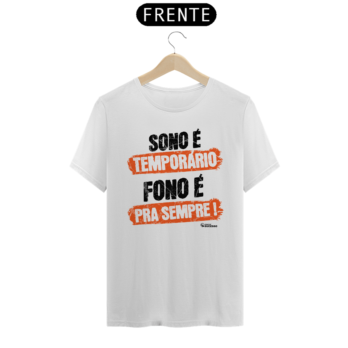 Nome do produto: Camiseta FONO > SONO - Unissex - Cores Claras