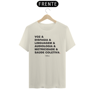 Nome do produto Camiseta ESPECIALIDADES - Unissex - Cores Claras