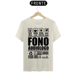 Nome do produto Camiseta Fonoaudiologo FONOINSTRUCTIONS - Unissex - Cores Claras