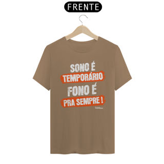 Nome do produto Camiseta FONO > SONO - Unissex - Cores Escuras