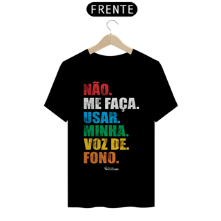 Nome do produto Camiseta Fonoaudiólogo VOZ DE FONO - Unissex