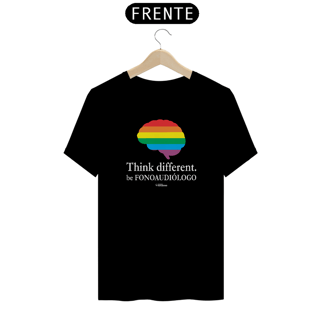 Nome do produto Camiseta THINK DIFFERENT - Cores Escuras - Unissex