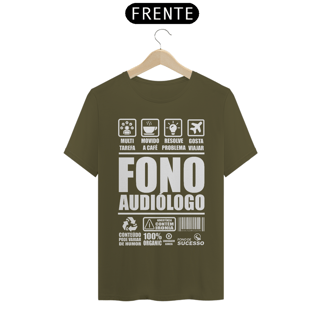 Nome do produto Camiseta Fonoaudiologia FONOINSTRUCTIONS - Unissex - Cores Escuras