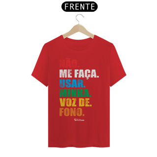 Nome do produto Camiseta Fonoaudiólogo VOZ DE FONO - Unissex