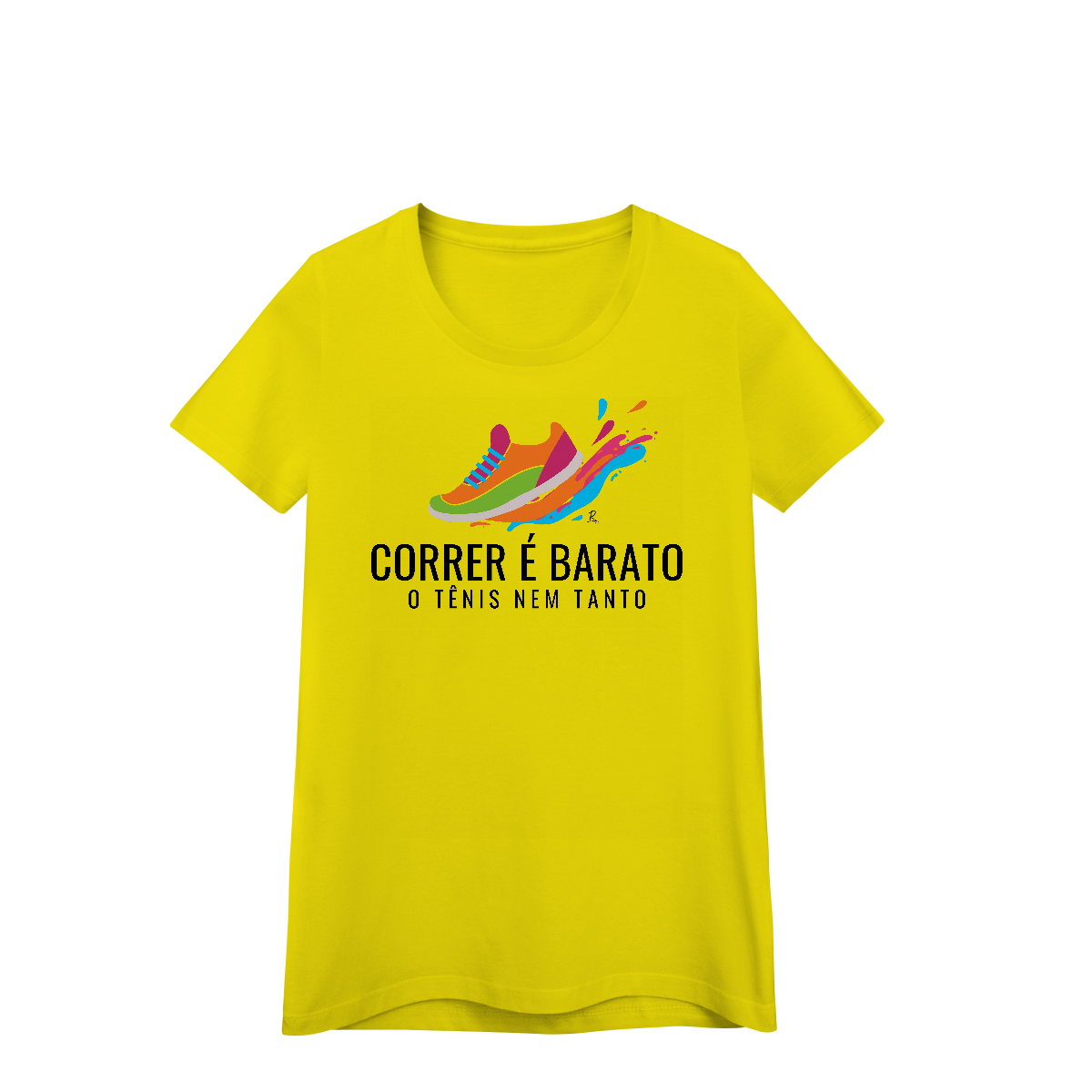 Nome do produto: Baby look - Correr é barato, o tênis nem tanto