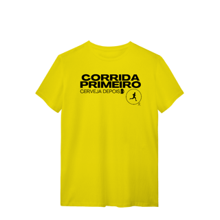 Nome do produto T-shirt - Corrida primeiro, cerveja depois