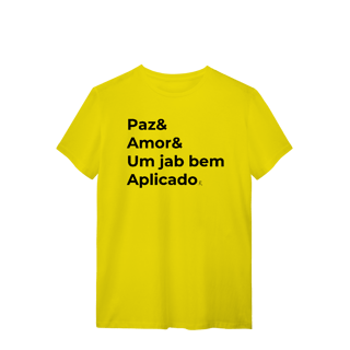 Nome do produto T-shirt – Paz & Amor & um Jab Bem Aplicado
