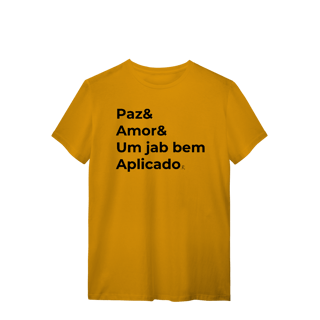 Nome do produto T-shirt – Paz & Amor & um Jab Bem Aplicado