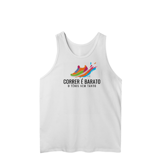 Nome do produto Regata Masculina - Correr é barato, o tênis nem tanto