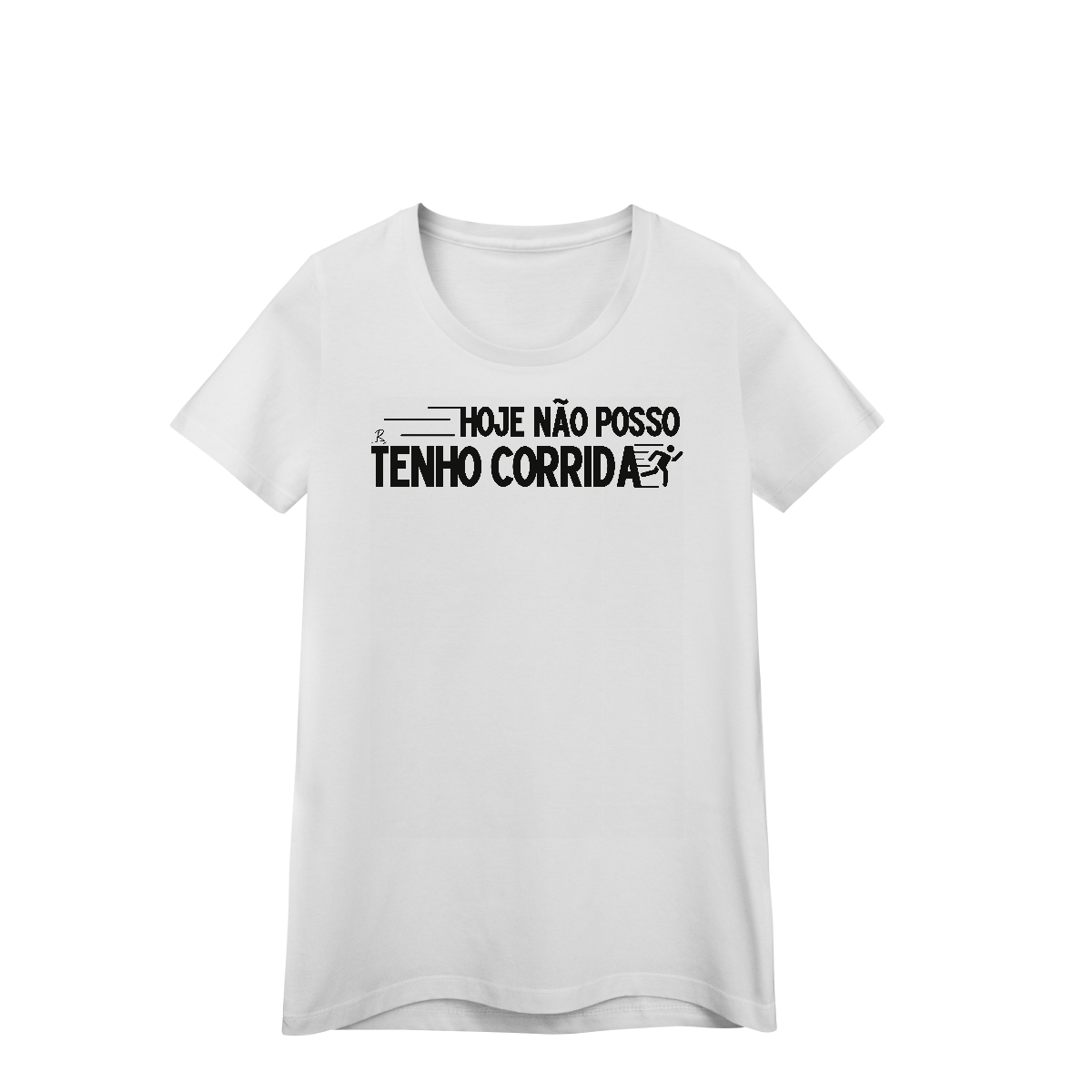 Nome do produto: Baby Look - Hoje não posso, tenho corrida