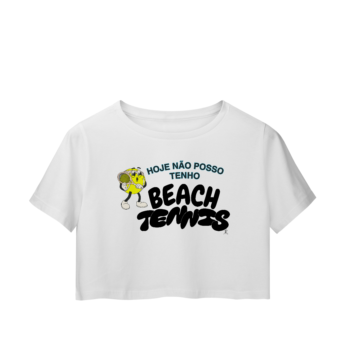 Nome do produto: Cropped - Hoje não posso, tenho Beach Tennis