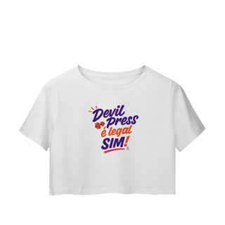 Nome do produto Cropped - Devil Press é legal SIM!