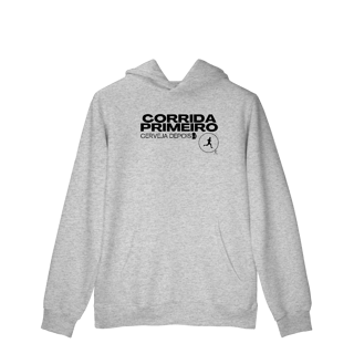 Nome do produto Moletom Canguru - Corrida primeiro, cerveja depois