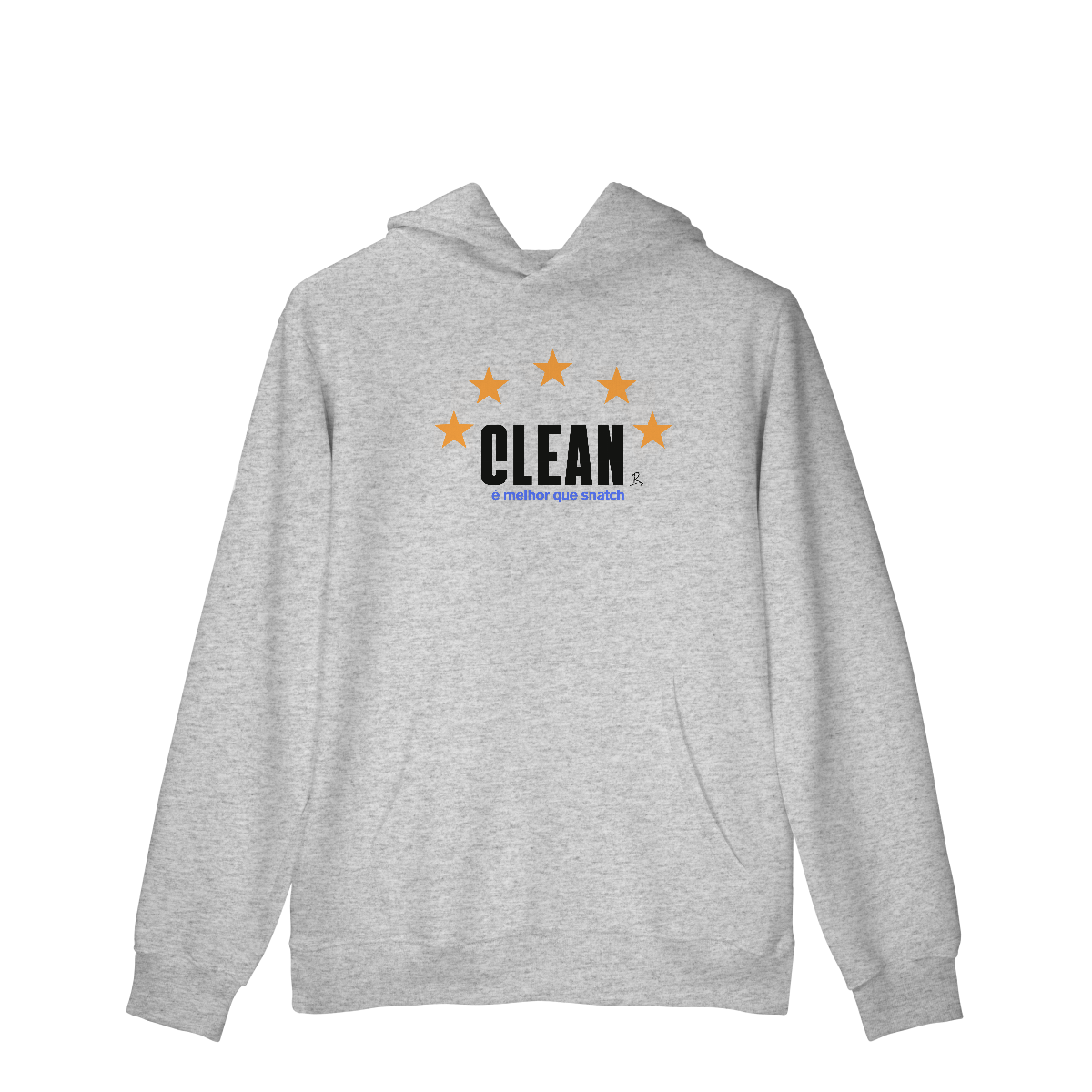 Nome do produto: Moletom Canguru - Clean é melhor que Snatch