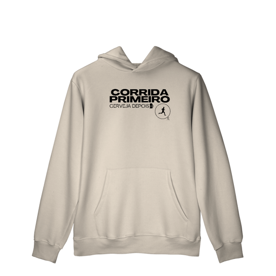 Moletom Canguru - Corrida primeiro, cerveja depois