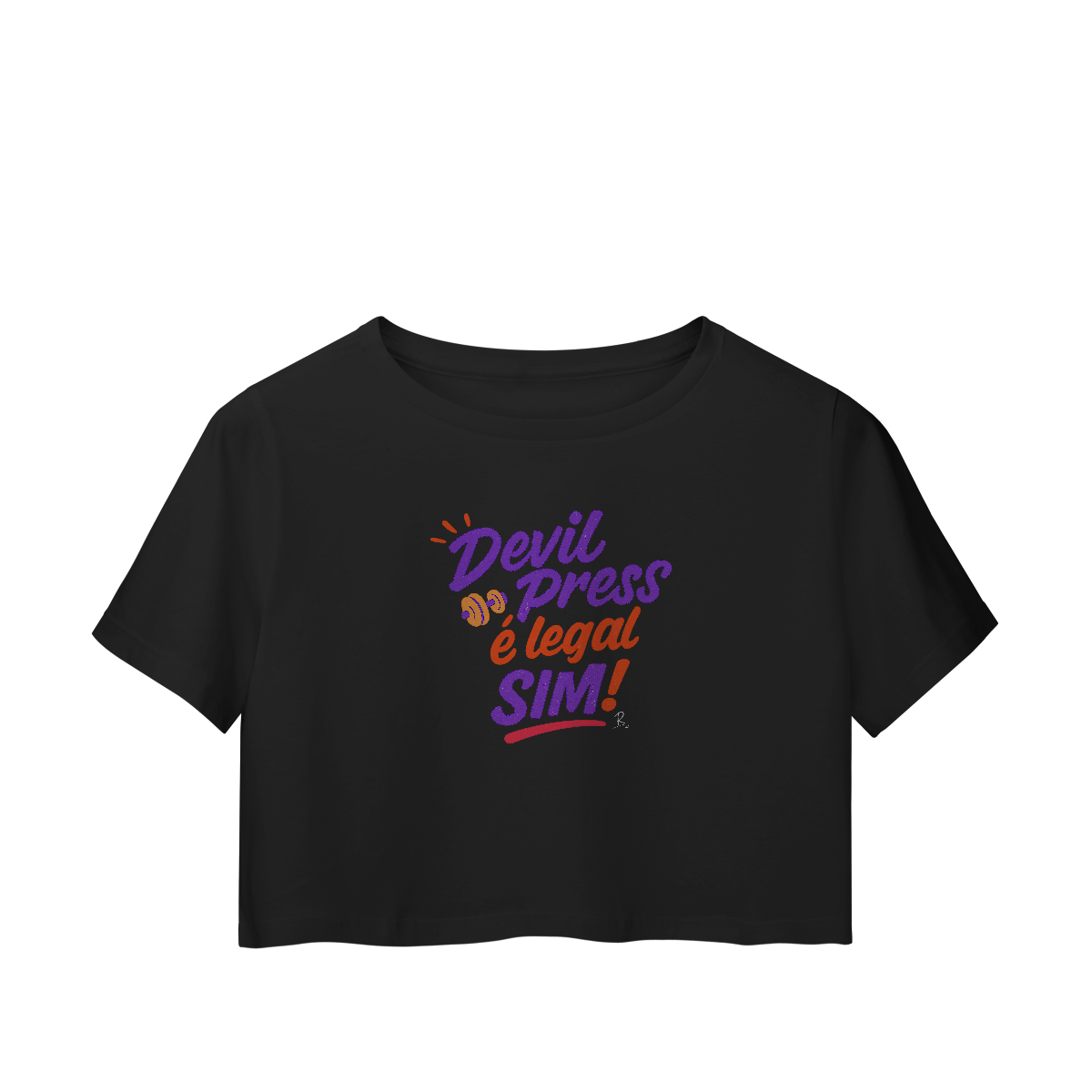 Nome do produto: Cropped - Devil Press é legal SIM!