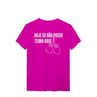 Nome do produto T-Shirt - Hoje eu não posso, tenho boxe