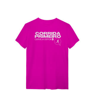 Nome do produto T-shirt - Corrida primeiro, cerveja depois