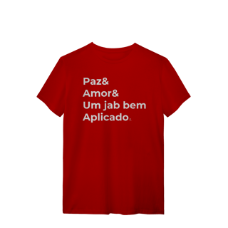 Nome do produto T-shirt – Paz & Amor & um Jab Bem Aplicado