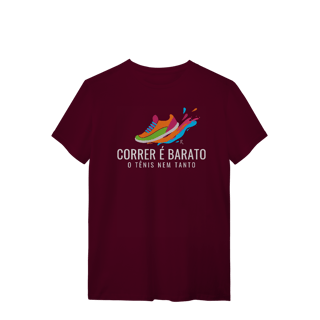 Nome do produto T-Shirt - Correr é barato, o tênis nem tanto