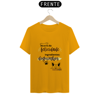 Nome do produto Camiseta T-Shirt Colorida Receita da Felicidade 