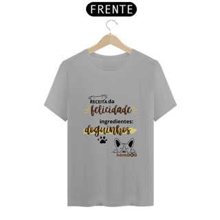 Nome do produto Camiseta T-Shirt Colorida Receita da Felicidade 