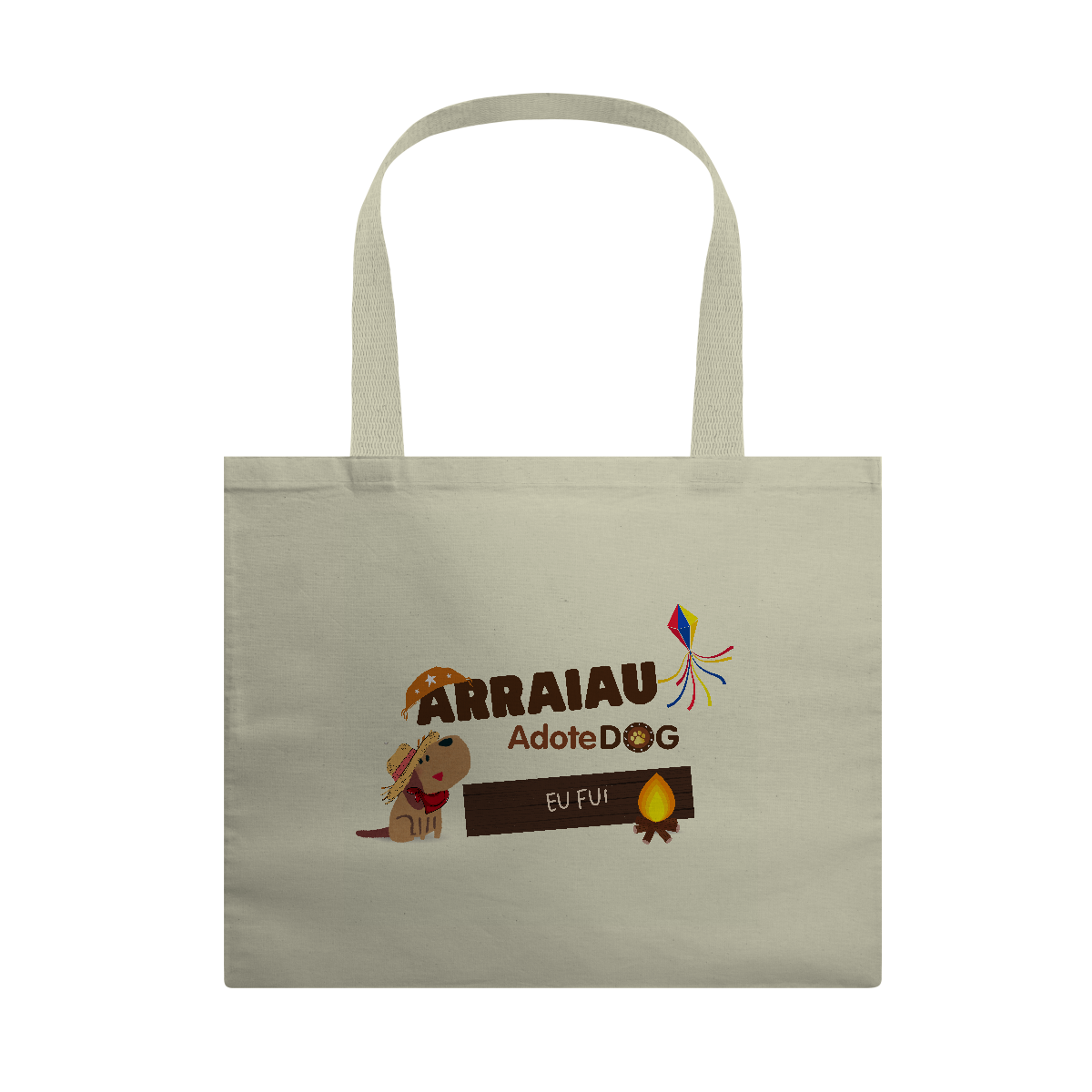 Nome do produto: Eco Bag Grande Arraiau AdoteDog - Eu Fui