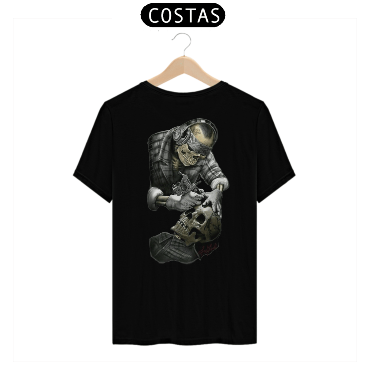 Nome do produto: T-shirt Tatuador Costas