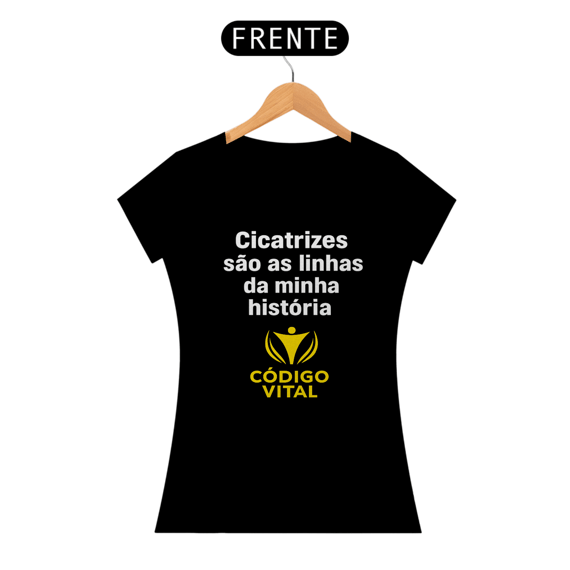 Camiseta Código Vital – Cicatrizes (Preta | Azul | Vermelha)