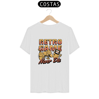 Nome do produtoCAMISETA PREMIUM | Retro Game Never Die