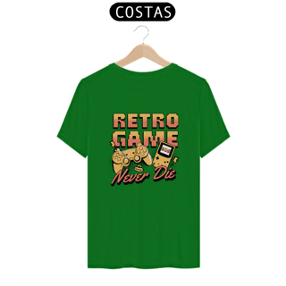 Nome do produtoCAMISETA PREMIUM | Retro Game Never Die
