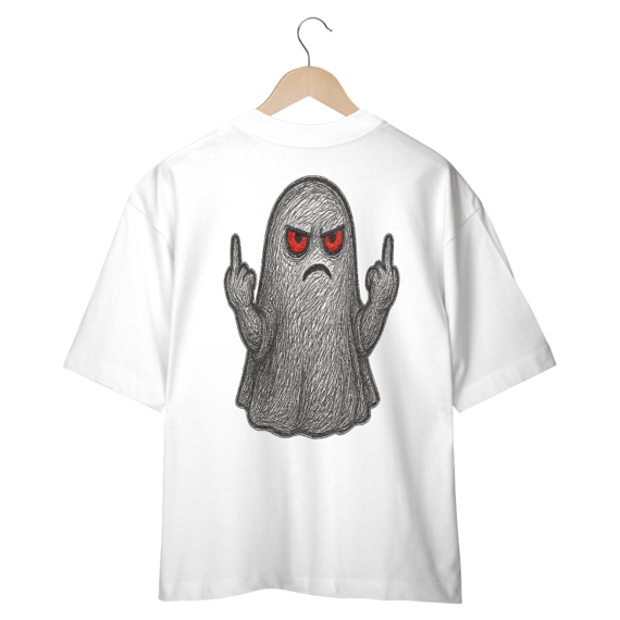 Camiseta Oversized “Fantasma Pistola”
