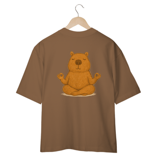 Nome do produto Camiseta Oversized “Capivara Zen”
