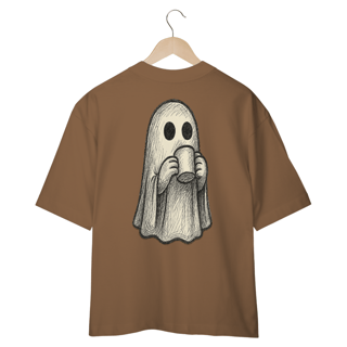 Nome do produto Camiseta Oversized “Fantasma do Café”