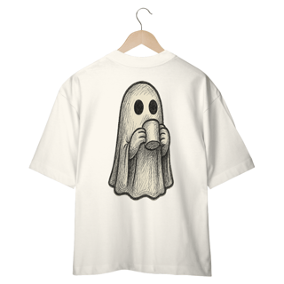 Nome do produto Camiseta Oversized “Fantasma do Café”