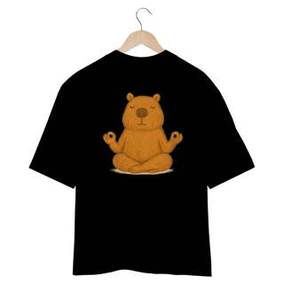 Nome do produto Camiseta Oversized “Capivara Zen”