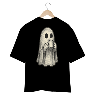Nome do produto Camiseta Oversized “Fantasma do Café”