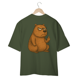 Nome do produto Camiseta Oversized “Capivara Pistola”