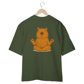 Nome do produto Camiseta Oversized “Capivara Zen”
