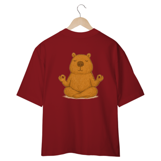 Nome do produto Camiseta Oversized “Capivara Zen”