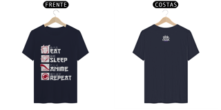 Nome do produtoT-Shit Prime Eat, Sleep, Anime, Repeat.