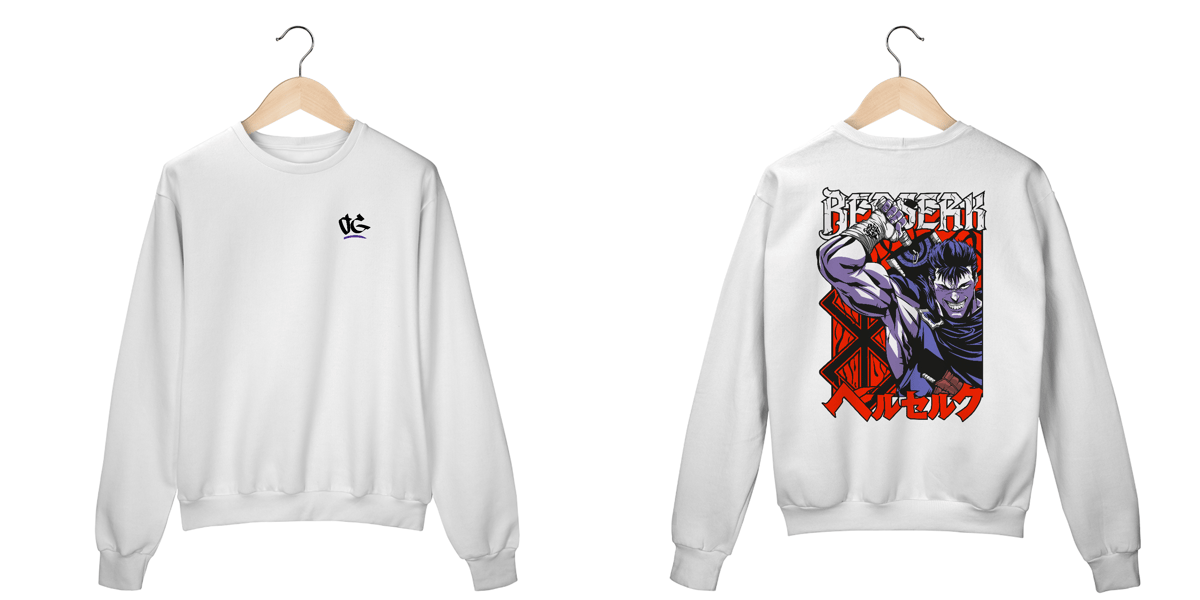 Nome do produto: Moletom Gola Careca Guts  Berserk