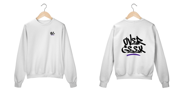 Moletom Gola Careca Família Over Geek