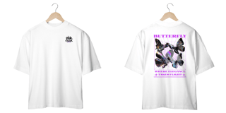 Camisa Oversized  Streetwear - Butterfly Elegance