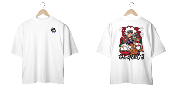 Camisa Oversized Senseis - Over Geek