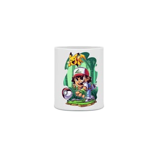 Caneca Cartoon Pokebola Vai! - Pokemon 