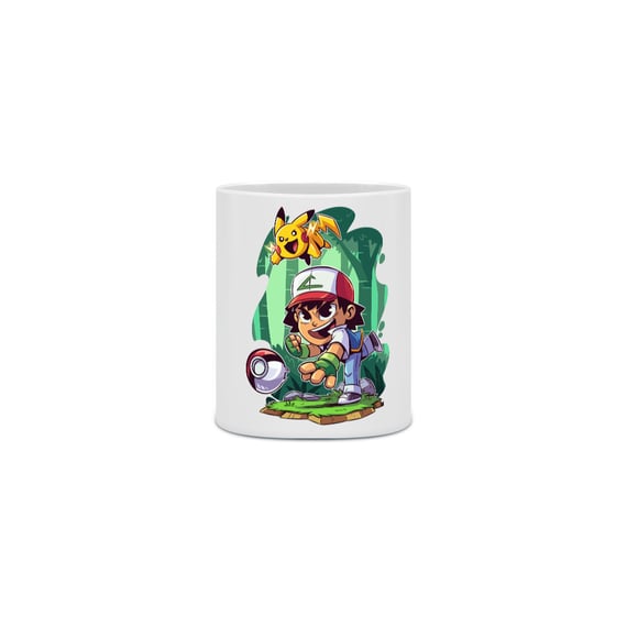 Caneca Cartoon Pokebola Vai! - Pokemon 